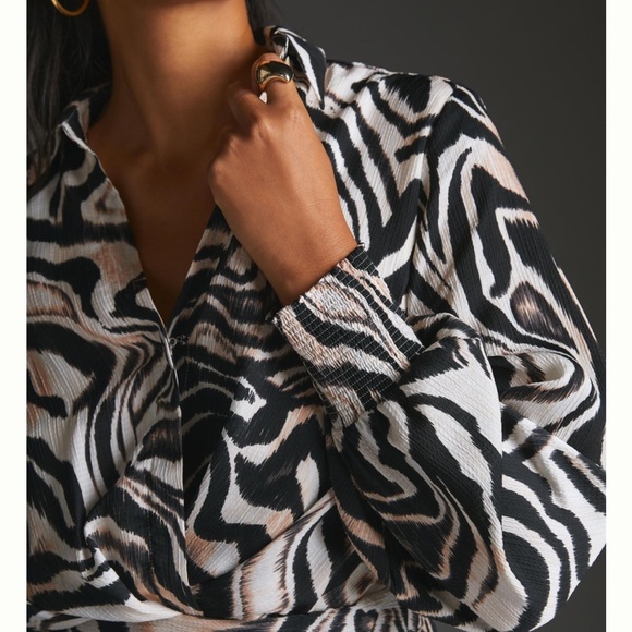 Anthropologie printed wrap dress. - Picture 4 of 14